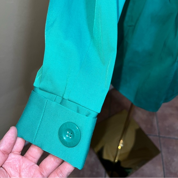 VERTIGO Green Double Breasted Trench Coat Size XL - Picture 5 of 11